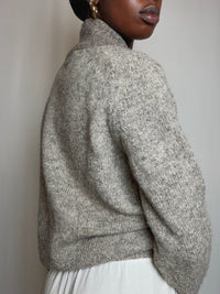 Cardigan beige chiné S/M vintage
