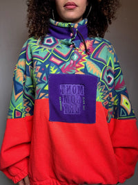 Polaire bloc couleur XL vintage
