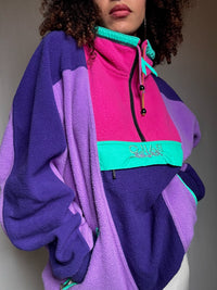 Polaire bloc couleur L vintage
