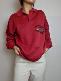 American vintage pinkish red sweater L