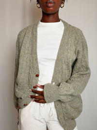Cardigan vert M/L vintage