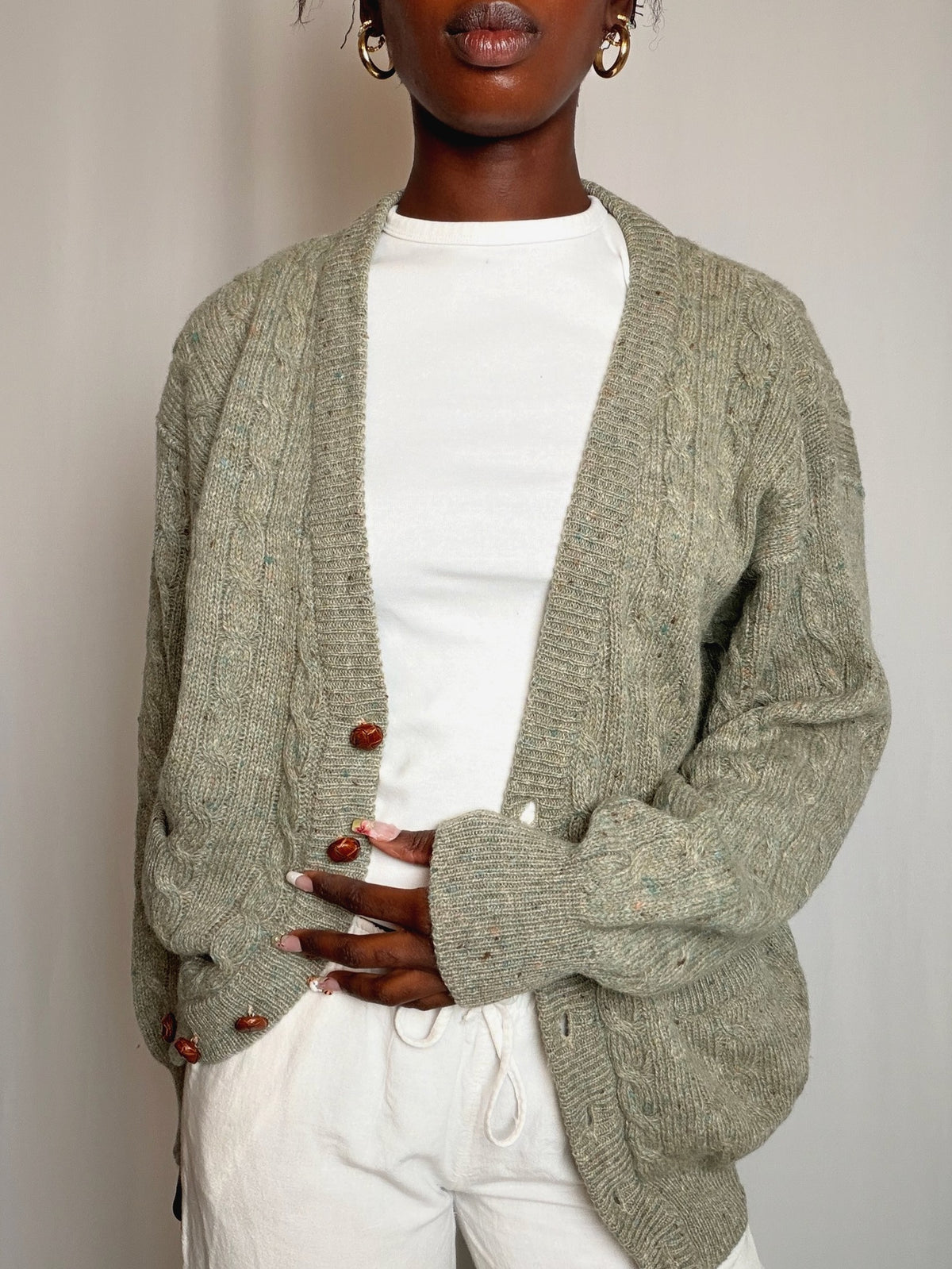 Cardigan vert M/L vintage