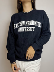 Pull vintage américain bleu foncé M