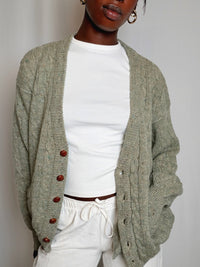 Cardigan vert M/L vintage
