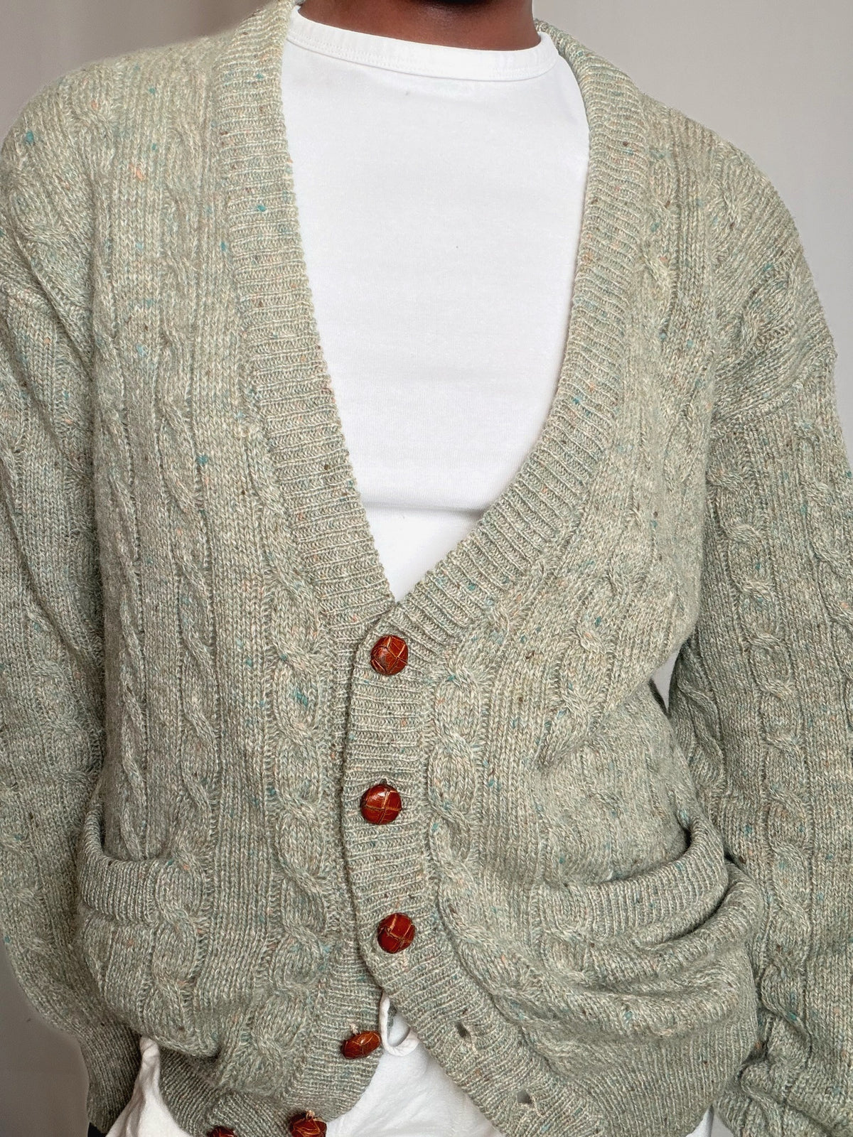 Cardigan vert M/L vintage