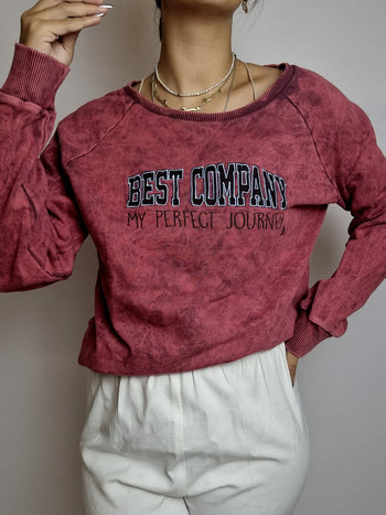 Pull vintage bordeaux Best Company XL