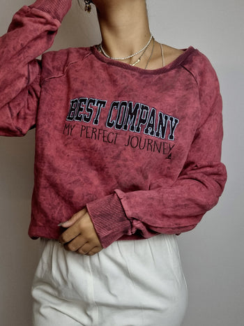 Pull vintage bordeaux Best Company XL