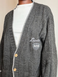 Cardigan en maille gris XL vintage