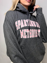 SPARTANBURG x CHAMPION L vintage gray hoodie