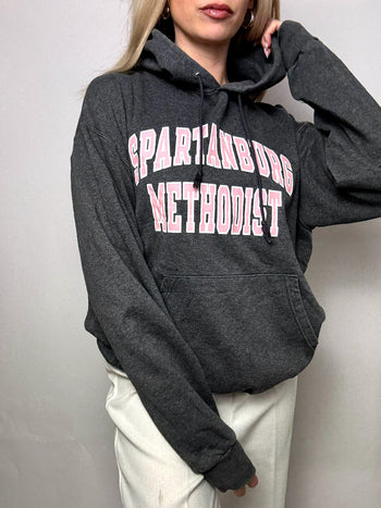 SPARTANBURG x CHAMPION L Vintage grauer Hoodie