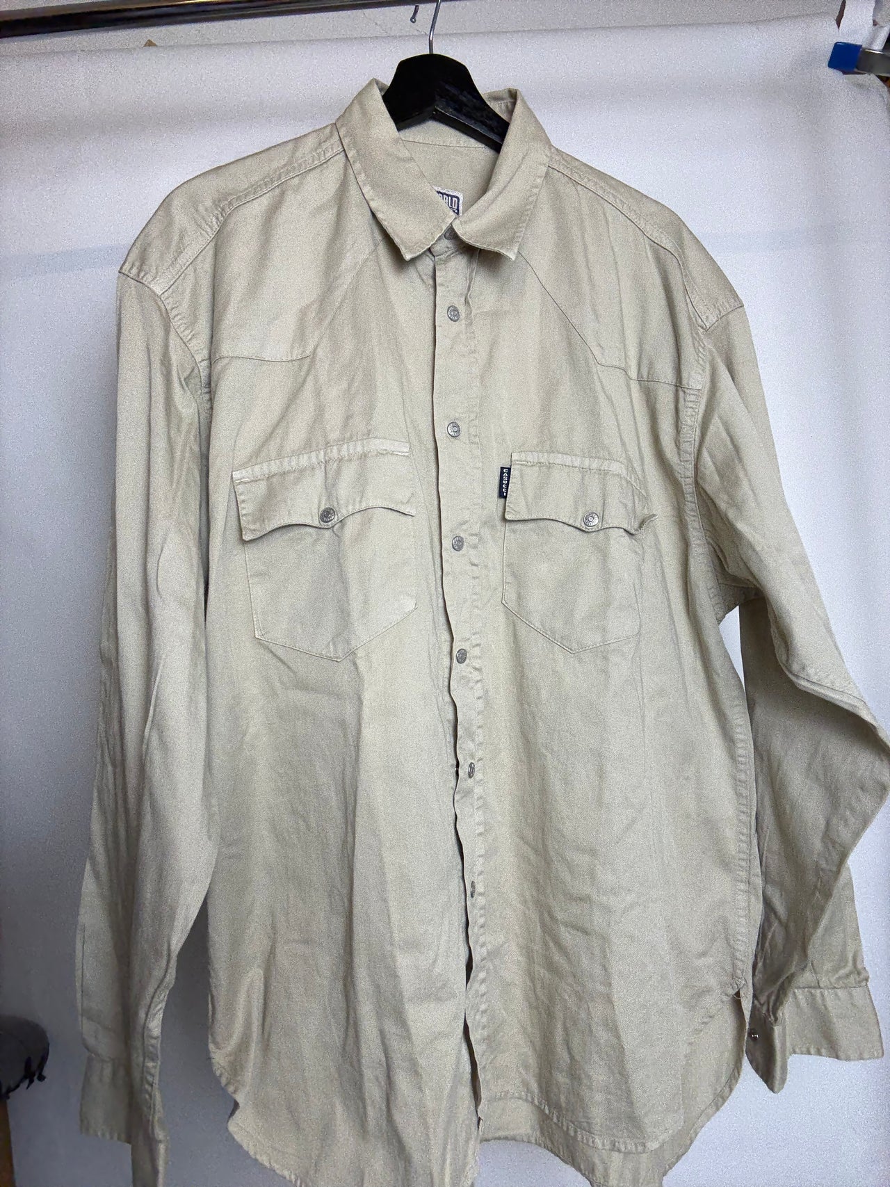 Chemise en jean beige XL braderie