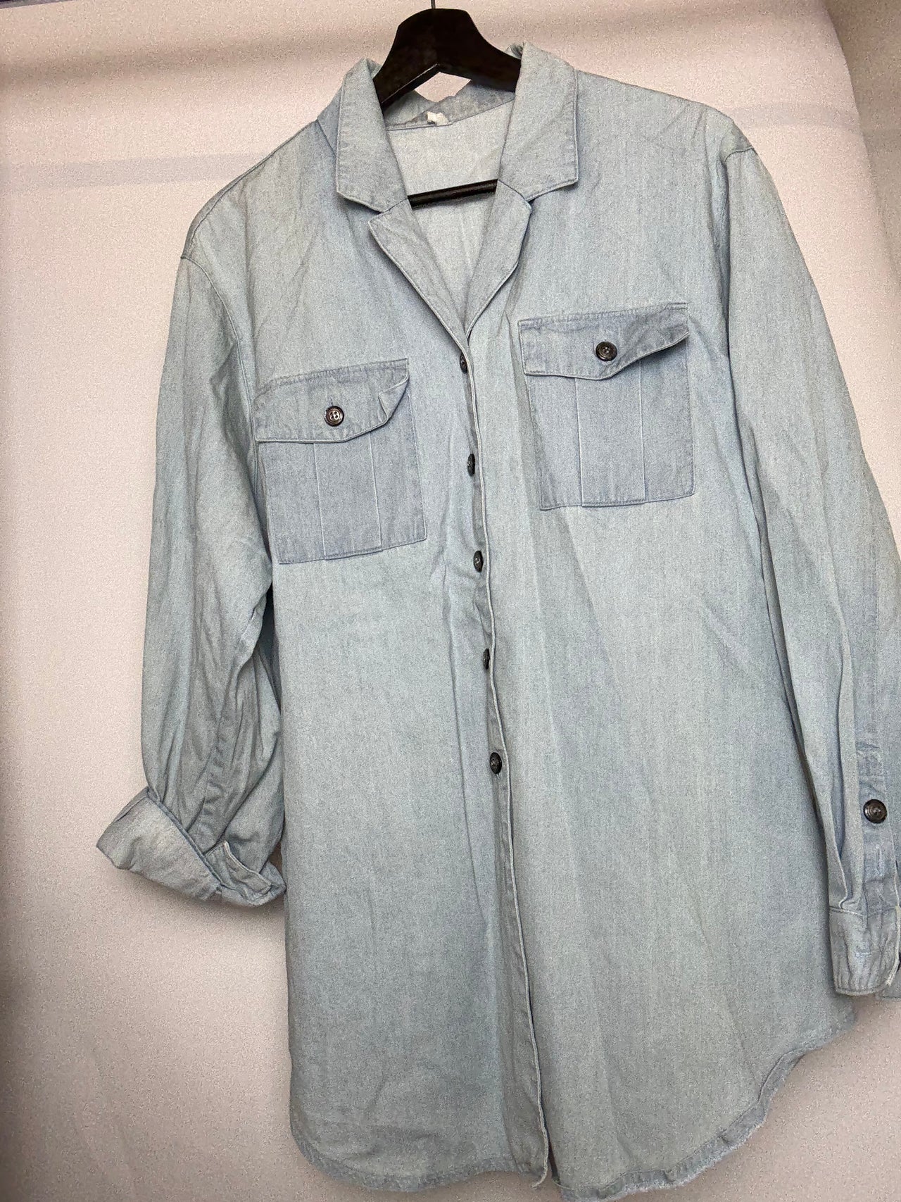 Chemise en jean bleue L braderie