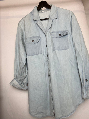 Chemise en jean bleue L braderie