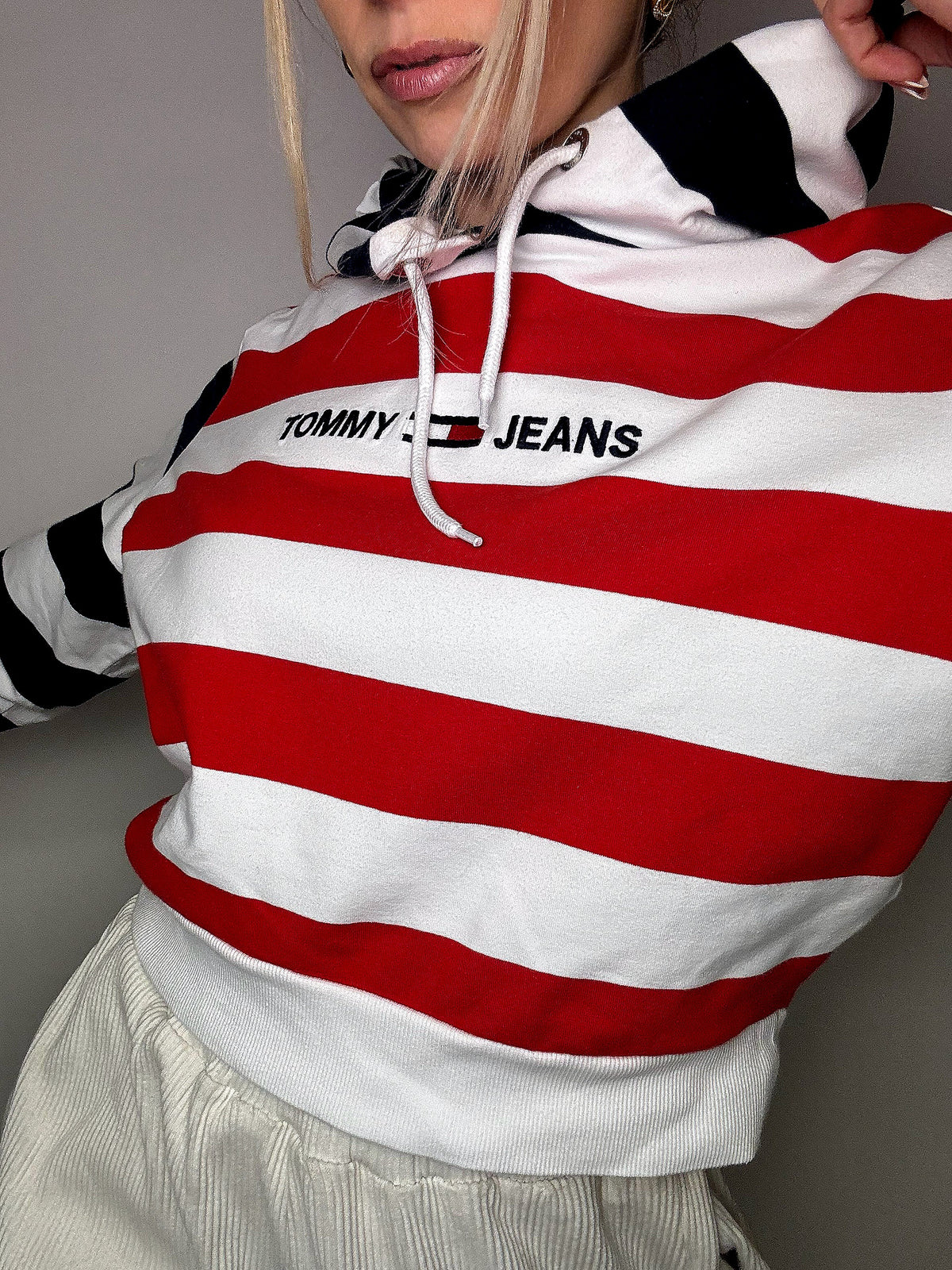 Sweat à capuche crop TOMMY HILFIGER S vintage