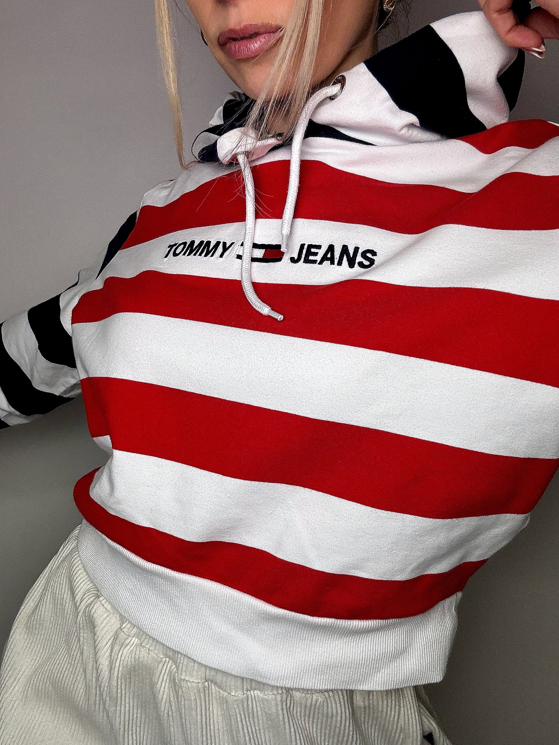 Sweat à capuche crop TOMMY HILFIGER S vintage