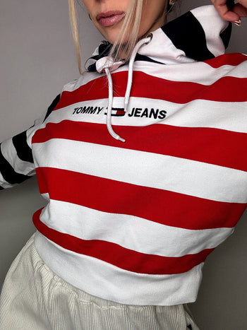 Sweat à capuche crop TOMMY HILFIGER S vintage