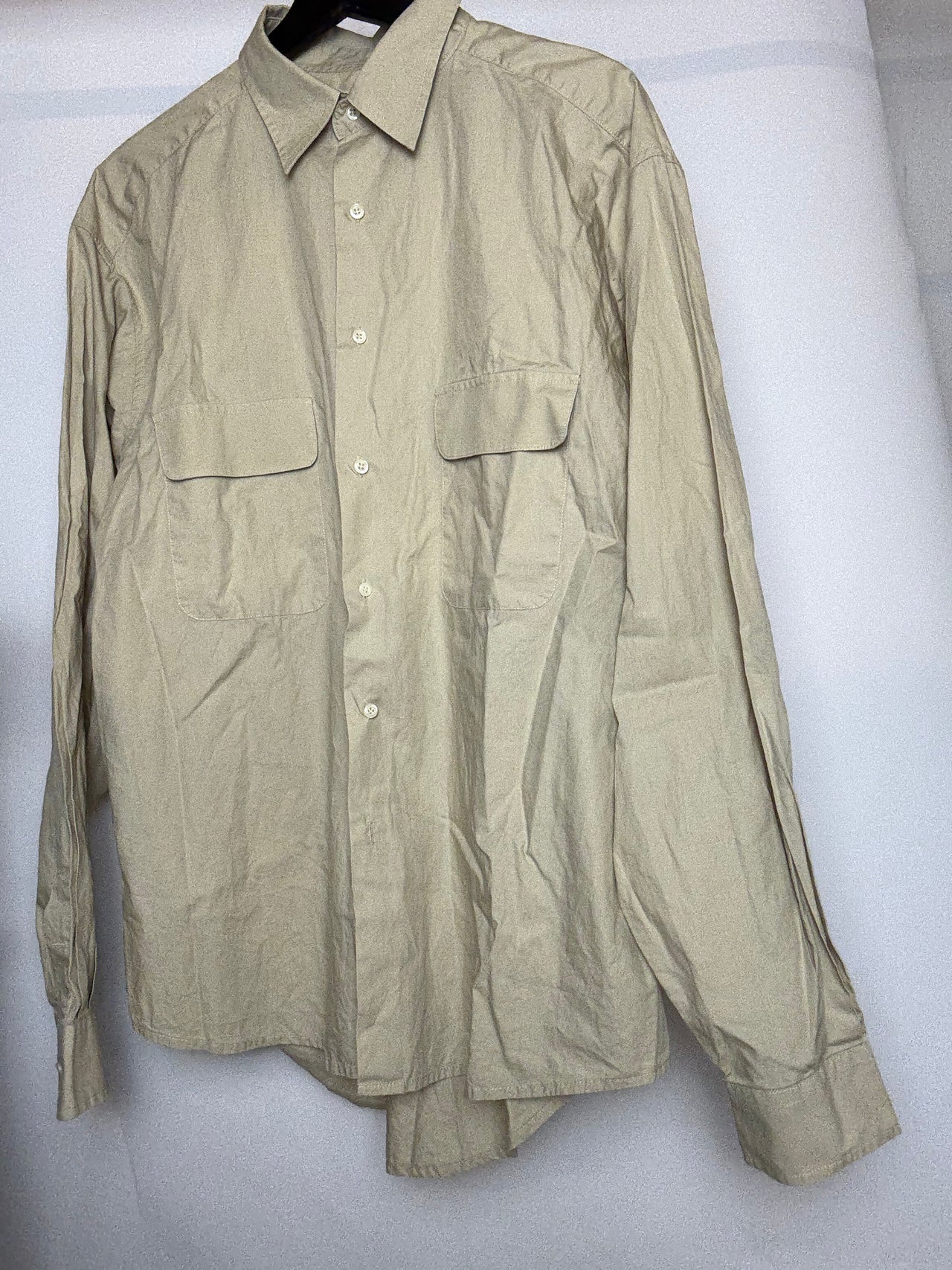 Chemise en coton beige L braderie