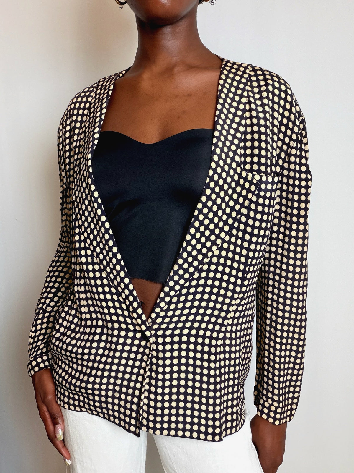 Top / veste polka dots M vintage