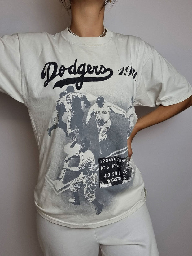 T-shirt vintage blanc S