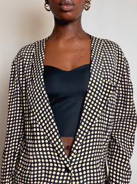 Top / veste polka dots M vintage