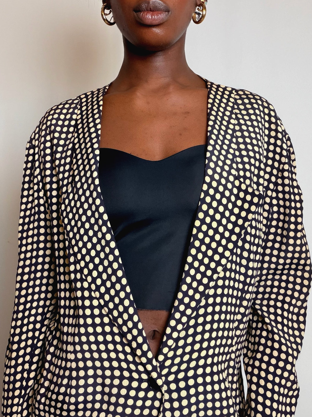 Top / veste polka dots M vintage