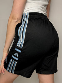 Vintage schwarze Adidas-Sportshorts, Größe L/XL