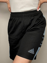 Vintage schwarze Adidas-Sportshorts, Größe L/XL