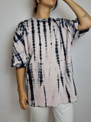 T-shirt vintage gris foncé tie and dye M