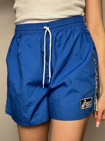 Short de sport bleu ASICS XL vintage