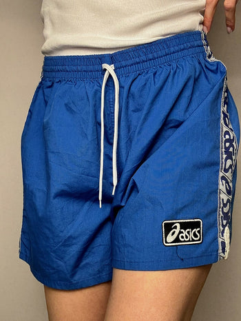 Short de sport bleu ASICS XL vintage