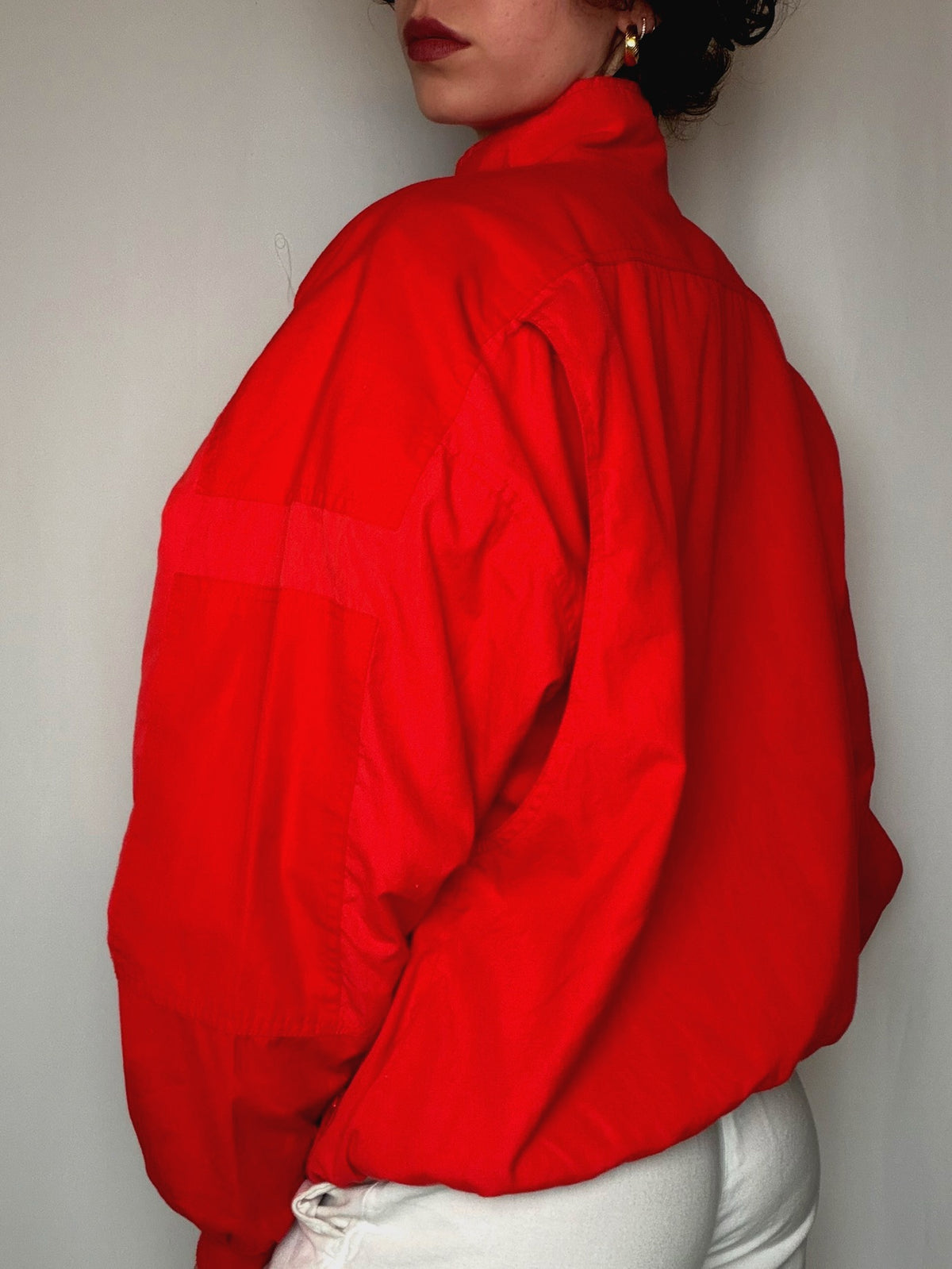 Veste bomber rouge Adidas L vintage