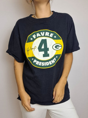 T-shirt vintage noir NFL M