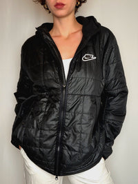 Doudoune fine noire Nike M vintage