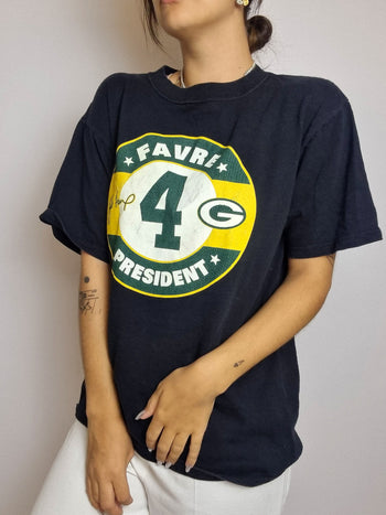 T-shirt vintage noir NFL M