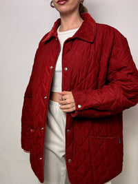 Vintage XL Burgunder Steppjacke
