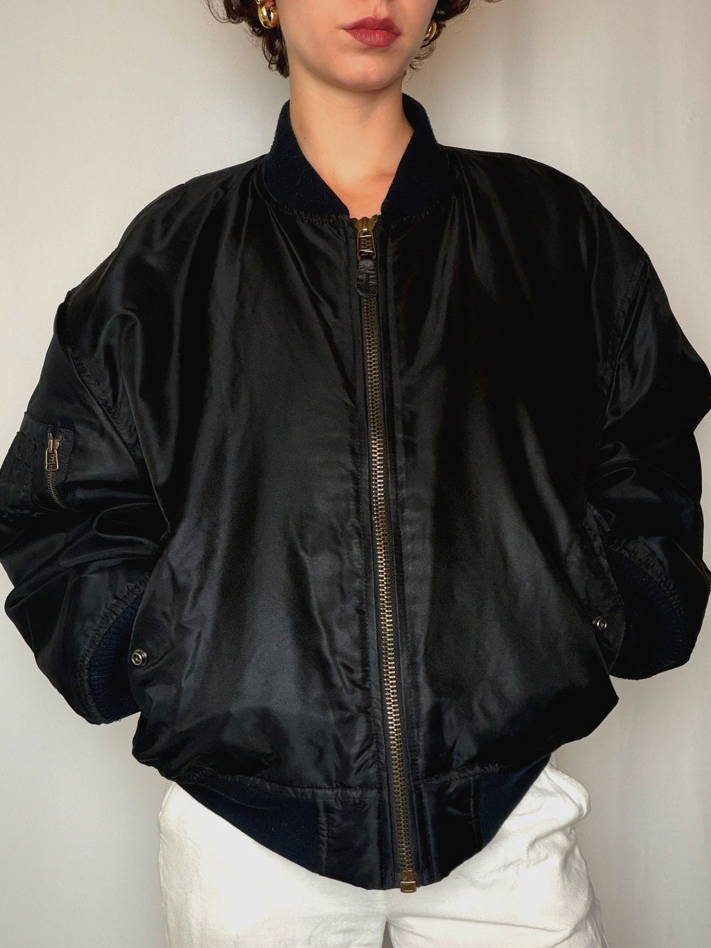 Bomber reversible noir Rifle XL vintage