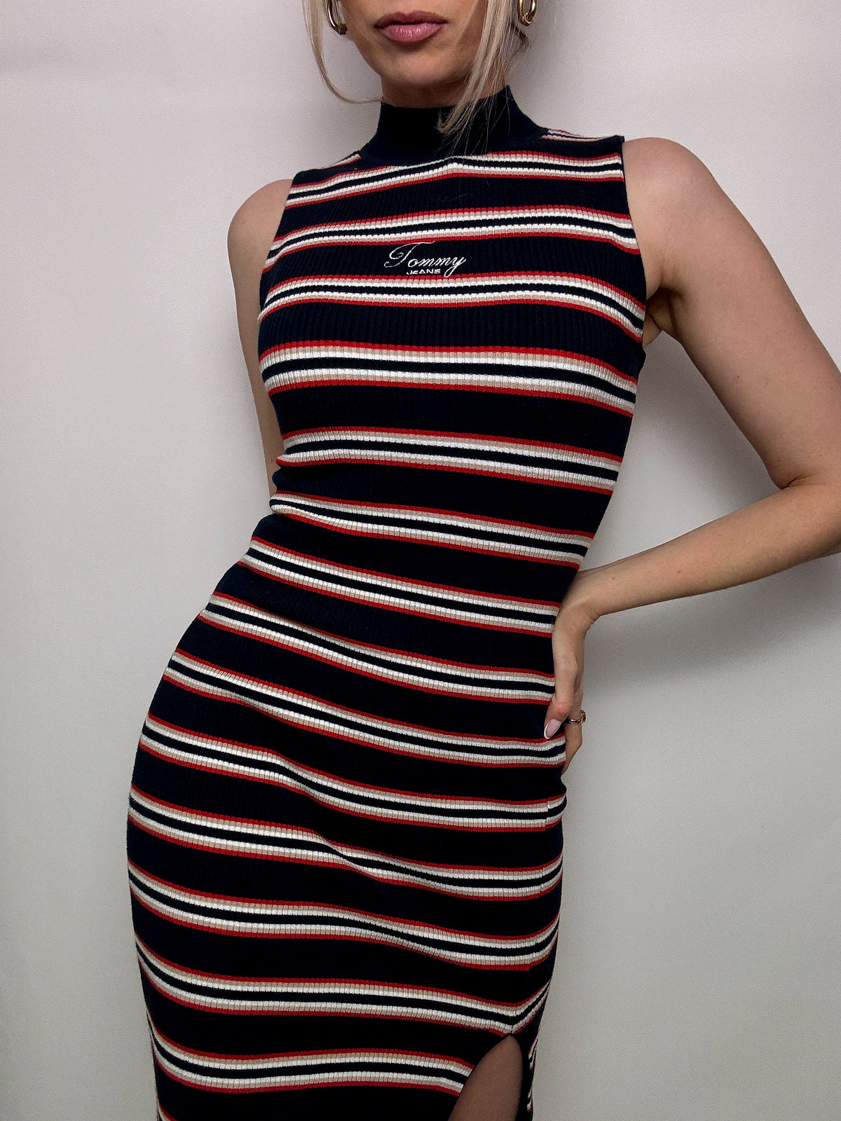Vintage Tommy Hilfiger ärmelloses Kleid, XS/S
