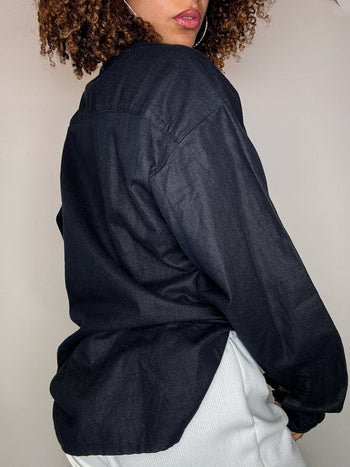 Chemise épaisse à bouton bijoux