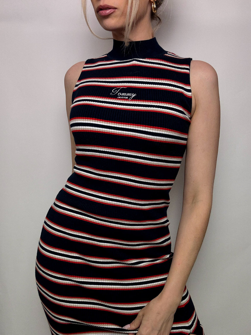 Vintage Tommy Hilfiger ärmelloses Kleid, XS/S