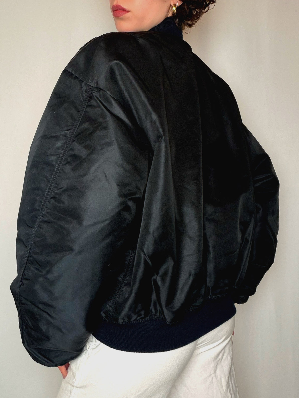 Bomber reversible noir Rifle XL vintage