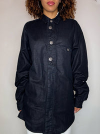 Chemise épaisse à bouton bijoux