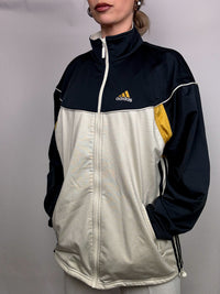 Vintage ADIDAS XL tri-color nylon jacket