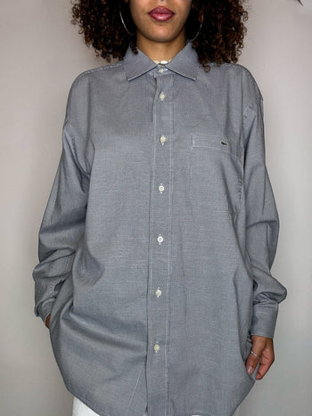 Chemise à carreaux grise LACOSTE L vintage