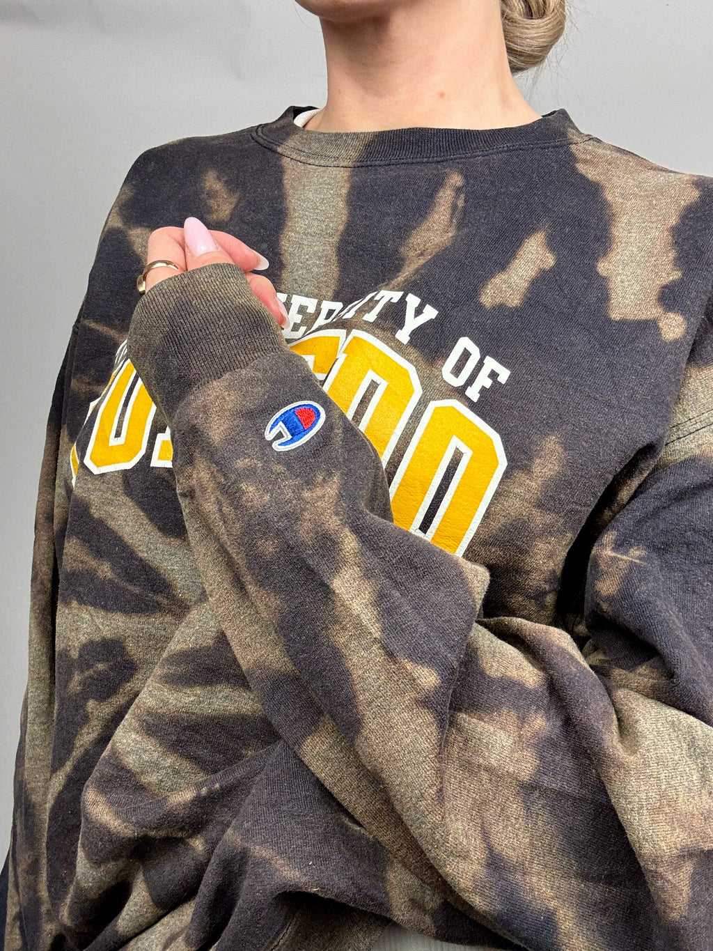 TOLEDO x CHAMPION XL Vintage Washed Rundhals-Sweatshirt