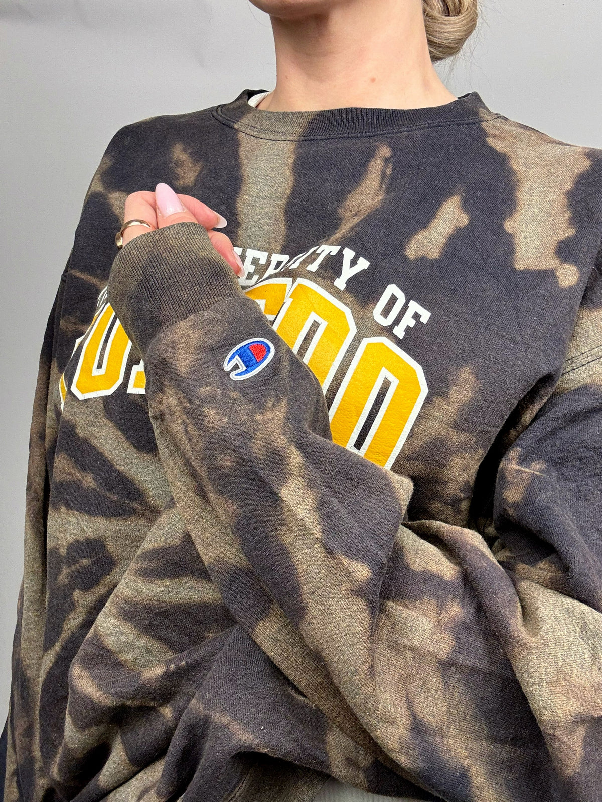 TOLEDO x CHAMPION XL Vintage Washed Rundhals-Sweatshirt