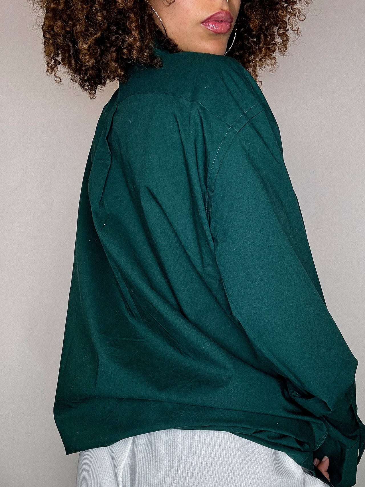 Chemise vert bouteille XL vintage