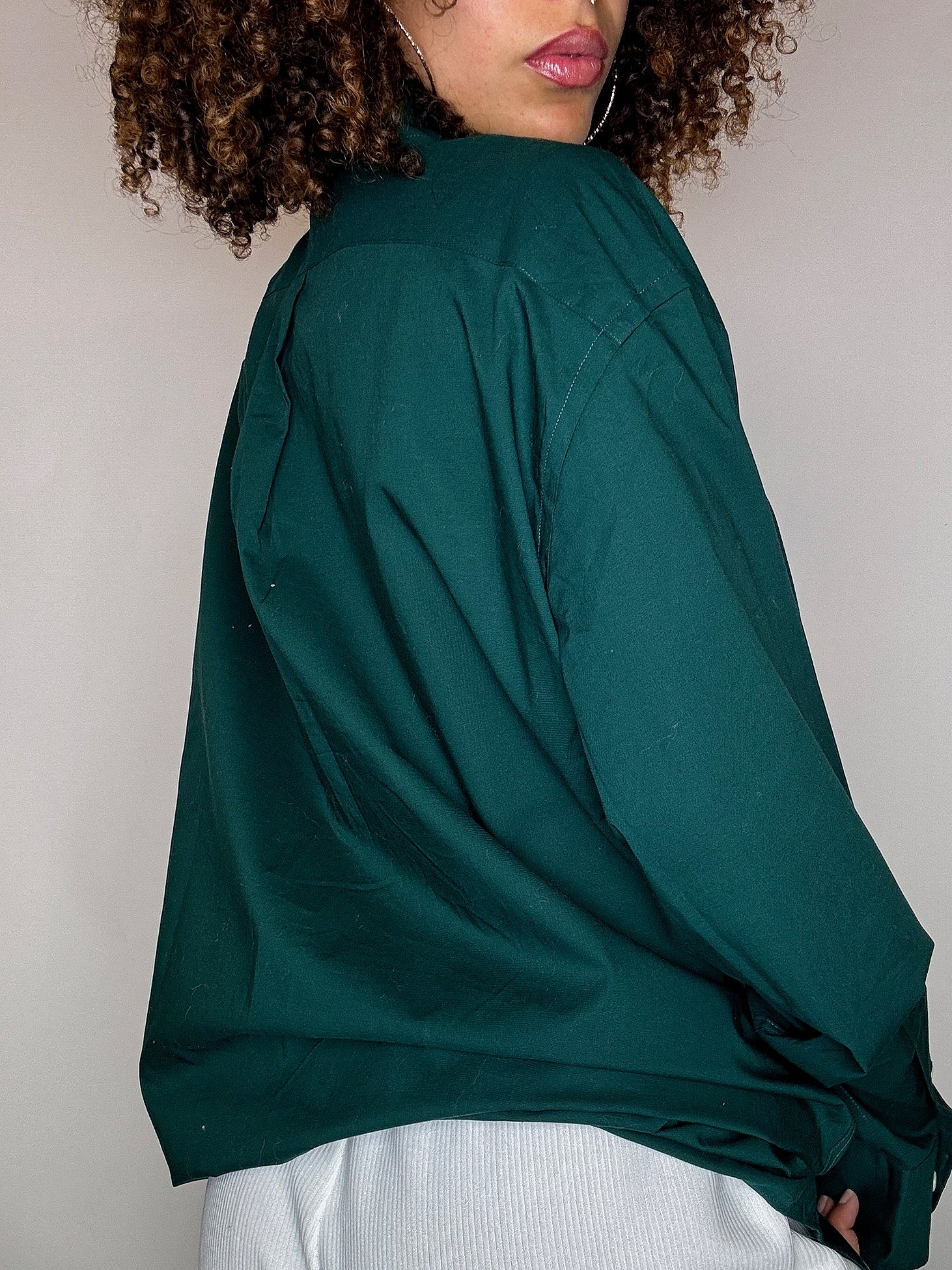 Chemise vert bouteille XL vintage