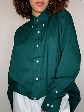 Chemise vert bouteille XL vintage