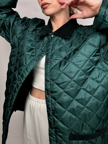 Veste matelassée verte XL vintage