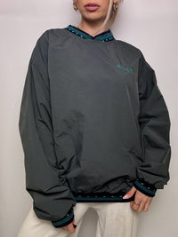 PUMA Vintage Burgunder und Creme Nylon Sweatshirt L